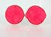 Summerfield Collection Silver-tone Faux Druzy Stone Stud Earrings 12mm (Neon Pink)