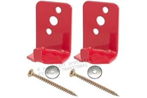 (2 Pack) - Universal Fire Extinguisher Wall Hook, Mount, Bracket, Hanger for 5 Lb. Extinguisher - FREE SCREWS & WASHERS INCLU