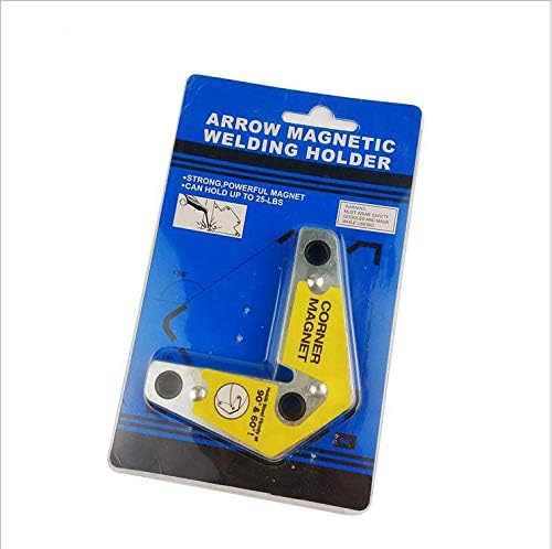 Outtybrave 1 pcs Double Head Welding Positioner Fixer,Magnet Welding Fixer 60,90 Degree Soldering Tools For Assembly, Welding, And Pipes Installation 1Pcs