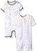 Burt's Bees Baby Baby Boys Short Sleeve Rompers, 100% Organic Cotton One-Piece Jumpsuit Coverall