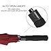Rainlax Windproof Golf umbrella 62 Inch Extra Large Double Canopy Automatic Open Outdoor Rain&Wind Umbrellas (Wine)