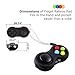 Innovatory Fidget Cube - Fidget Pad New Version Fidget Hand Shark Toy Relieves Stress for Adults and Children (Black-black)