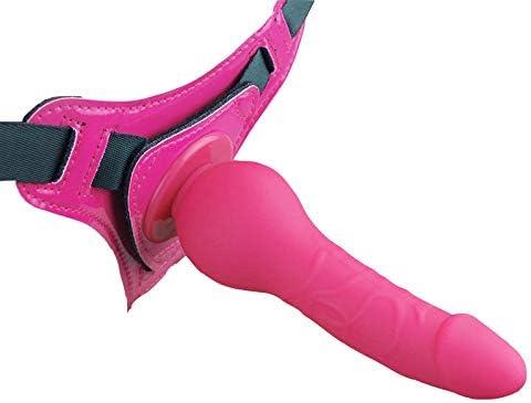 LES Strap On Toy Waist Adjustable Double Role Play with Leather Pants