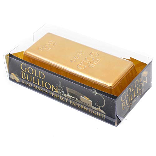 Goldbarren Türstopper und Briefbeschwerer - Lustiger Türversteller aus Fake Gold täuschend echt! – Bild 3