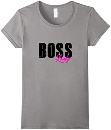 Women's Strong Women's T-Shirt : Boss Lady Business Shirt Small Slate