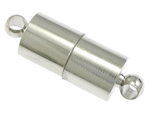 M382 4 Magnetic Clasp Connectors Brass 20 mm Tube Silver Magnetic Clasp Jewellery Clasp Chain Clasp