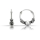 WithLoveSilver 925 Sterling Silver Teeny Bali Hoop Earrings