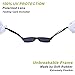Pro Acme TPEE Rubber Flexible Kids Polarized Sunglasses for Baby and Children Age 3-10 (Mint Green/Pink)