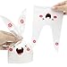 TOMNK 100PCS Easter Bunny Cellophane Candy Bags Gift Wrap Bags Party Favors Supplies Rabbit Ear Bags with 100PCS Twist Ties