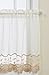 Lorraine Home Fashions Seville Tier Curtain Pair, 60 by 36-Inch, Ecru