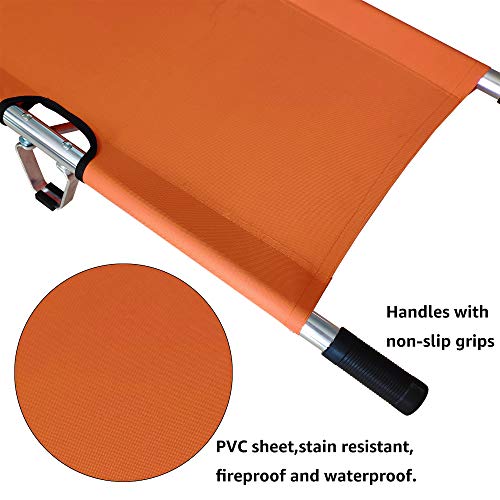 2 Medical+Emergency+Stretcher+Aluminum+Portable