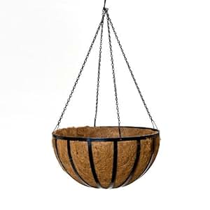Amazon.com: English Garden Round Hanging Basket with Extra Thick Coco