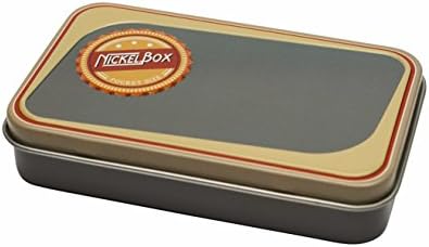 NickelBox - Top Quality Pocket Size tin Container Nickel Box Tobacco case Pouch (Classic Blue-Grey)