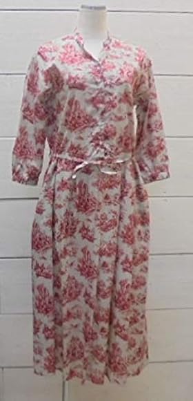 Amazon シャンブルドゥシャーム Chambre De Charme Iki トワルドジュイプリント わりワンピース アカ F ワンピース チュニック 通販