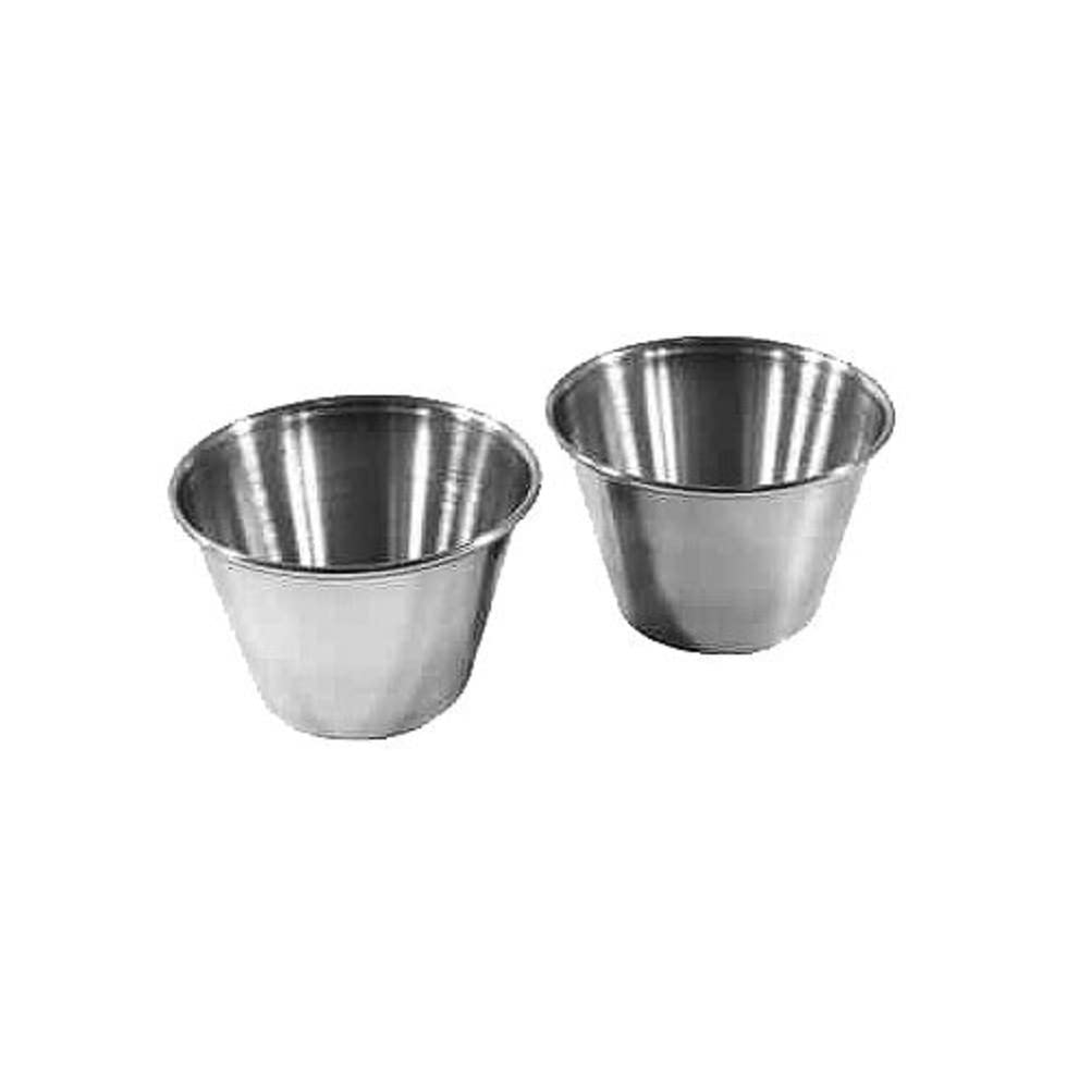 Fackelmann Stainless Steel Dip Bowl/Dariol Cup, Silver, 100 ml, 4-Piece