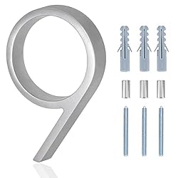 Floating House Numbers, 5 Inch Modern House