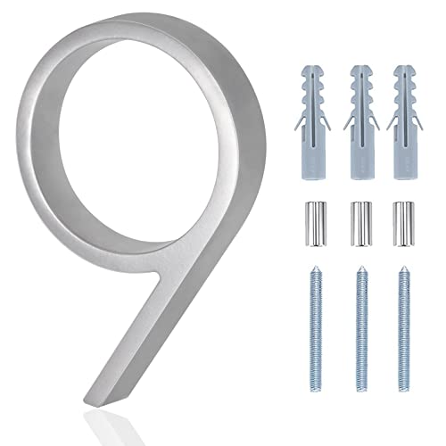 Floating House Numbers, 5 Inch Modern House