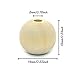 Hagao Natural Wood Beads Round Ball Wooden Loose Beads Unfinished Wood Spacer Beads for Craft-Making 200pcs (14mm)