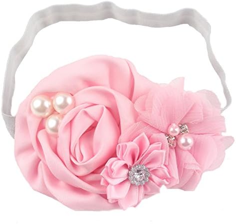 Queengirls Newborn Baby Headbands With Bows pink