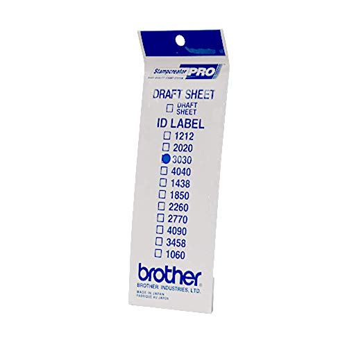 Brother – (1 Bag of 12 Sheets Identification Labels) 30 x 30 mm White