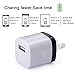 Wall Charger, Kakaly 3-Pack Universal Home Travel USB 1 Amp Wall Charger AC Power Charging Adapter Plug for iPhone 7/6/6S Plus, 4, 5S Samsung Galaxy, HTC, LG, Huawei, Google Nexus, and Android Phones