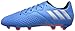 adidas Performance Kids' Messi 16.3 Firm Ground Soccer Cleats, Shock Blue/Matte Silver/Black, 2 M US Little Kid