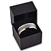 Tungsten Wedding Band Ring 6mm for Men Women Comfort Fit 18K Rose Gold Plated Beveled Edge Brushed Polished Lifetime Guarantee Size 8.5