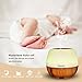 Horoma Essential Oil Diffuser White, 300ml Ultrasonic Diffusers Cool Mist Humidifier, Aroma Diffuser With Adjustable Mist Mode, 7 LED Lights Changing for Home Office Baby