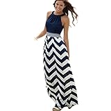 Long Summer Dress,Hemlock Women Off Shoulder Sundress A-Line Dress (XL, Blue)