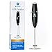 Premium Instant Milk Frother – – Whip Up The Richest, Creamiest Foam w/Handheld Electric Whisk Foam Maker for Dairy & Non-Dairy Cappuccino, Latte, Frappe, Matcha & Protein Shakes
