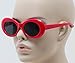 Clout Goggles Oval Mod Retro Thick Frame Rapper Hypebeast Eyewear Supreme Glasses Cool Sunglasses