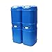5-Gallon Stackable Water Containers (20 total gallons), Emergency Water Storage Containers, BPA free, high density polyetholene …