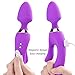 WOWYES Ladies vibrator g point stimulus massager, vibration G point vibrator - vagina and clitoris stimulation rabbit massager 100% waterproof-purple