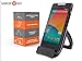 KurvStand Slick Snapping Hinge Design Non-skid Rubber Feet Phone Case, Black