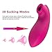 Rabbit G-spot Clitoral Sucking Vibrator for clit nipple stimulation, Treediride Rechargeable Silicone Vagina Anal Mini Sucker Waterproof Licking Tongue Vibrators Sex Toy with 10 Modes for Women Couple