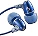 Jlab Audio J5M Metal Earbuds Style Headphones w/Mic, Guaranteed for Life - Blue Steel