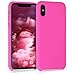 kwmobile TPU Silicone Case for Apple iPhone X - Soft Flexible Rubber Protective Cover - Magenta