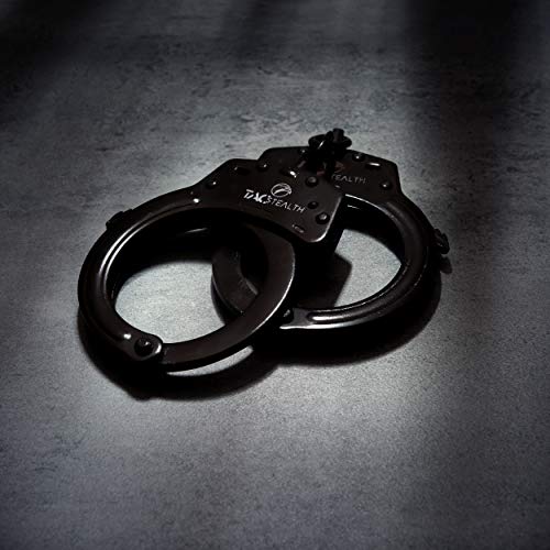 TacStealth Steel Handcuffs with Two Keys & Handcuffs Case Heavy Duty