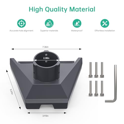 XLTTYWL Starlink Gen3 Pipe Adapter, Starlink V3 Pole Mount - Premium Gen 3 Starlink Mounting Kit for Starlink Standard 4/4X/Gen3/V3 Kickstand Dishy