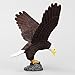 American Pride Bald Eagle Sculpture On Brown Branch Nature Bird Statue Figurine