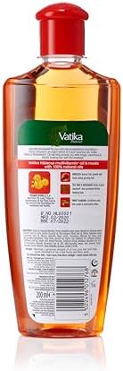 Vatika Naturals Hibiscus Multivitamin Hair Oil 200ml with Tea Tree & Rosemary view 2