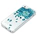iPhone SE 5S 5 Case Cover-Yoption TPU Handmade Floral Real Pressed Flowers Phone Case Cover for iPhone5/5s/SE Fallen Rose Personalized Dried Floral iPhone5/5s/SE Phone Case