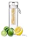 Infuser Water Bottle 27 Ounce - Updated for 2015! - FREE Recipe Booklet with Order* - Made of Eastman Tritan™ - Create Your Own Flavored Water, Naturally, with Ingredients YOU Select | The Fun & Healthy Way to Enjoy Your Daily Water.