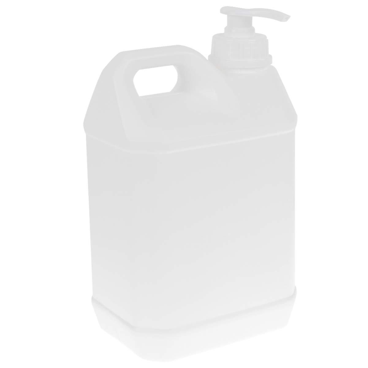 Milisten Plastic Jugs 2.5L Hand Pump Soap Dispensers Liquid Cosmetics Storage Container for Home Mall Office White