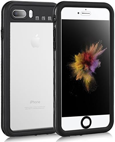 iPhone 7 / 8 Waterproof Case, IP68 Certified Full-body Protective Carrying Slim Case with Built-in Screen Protector Shockproof Snowproof Dirtproof Sandproof Cover for Apple iPhone 7 / 8