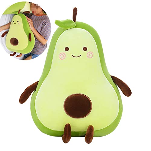 Tikwisdom alligator pear,Green avocado, simulation avocado plush toy, doll sleeping pillow, doll holiday warm gift plush toy pillow, toy cushion (70cm)