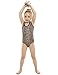 Arshiner Girls' Tank Leotard One-Piece Dancewear, Brown 140