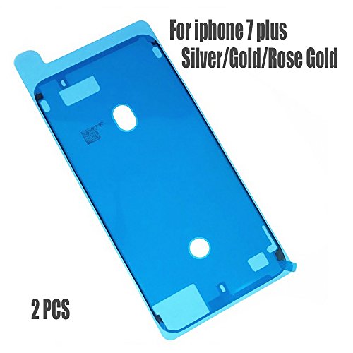 Johncase 2PCS New OEM Original 3M Waterproof Screen Sealing Adhesive, LCD Display Front Frame Pre-cut Tape Seal Stickers Glue Replacement for iPhone 7 Plus 5.5" (White)