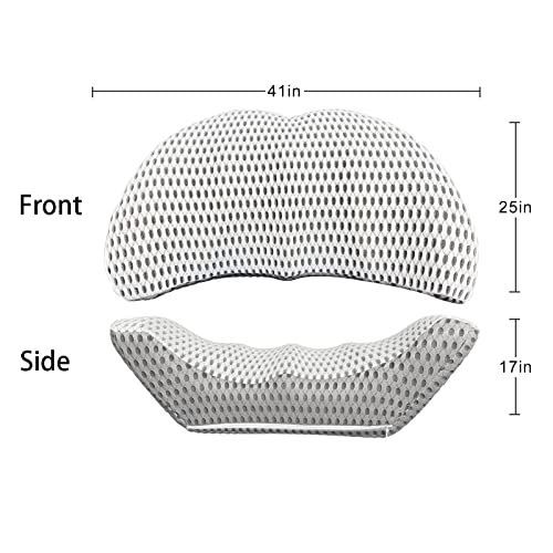 TTKXT Lumbar Support Pillow for Car Memory Foam,Waist Hip Pain Relief