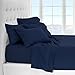 Bare Home Full Sheet Set - Luxury 1800 Ultra-Soft Microfiber Bed Sheets - Double Brushed - Deep Pockets - Easy Fit - 4 Piece Set - Bedding Sheets & Pillowcases (Full, Dark Blue)